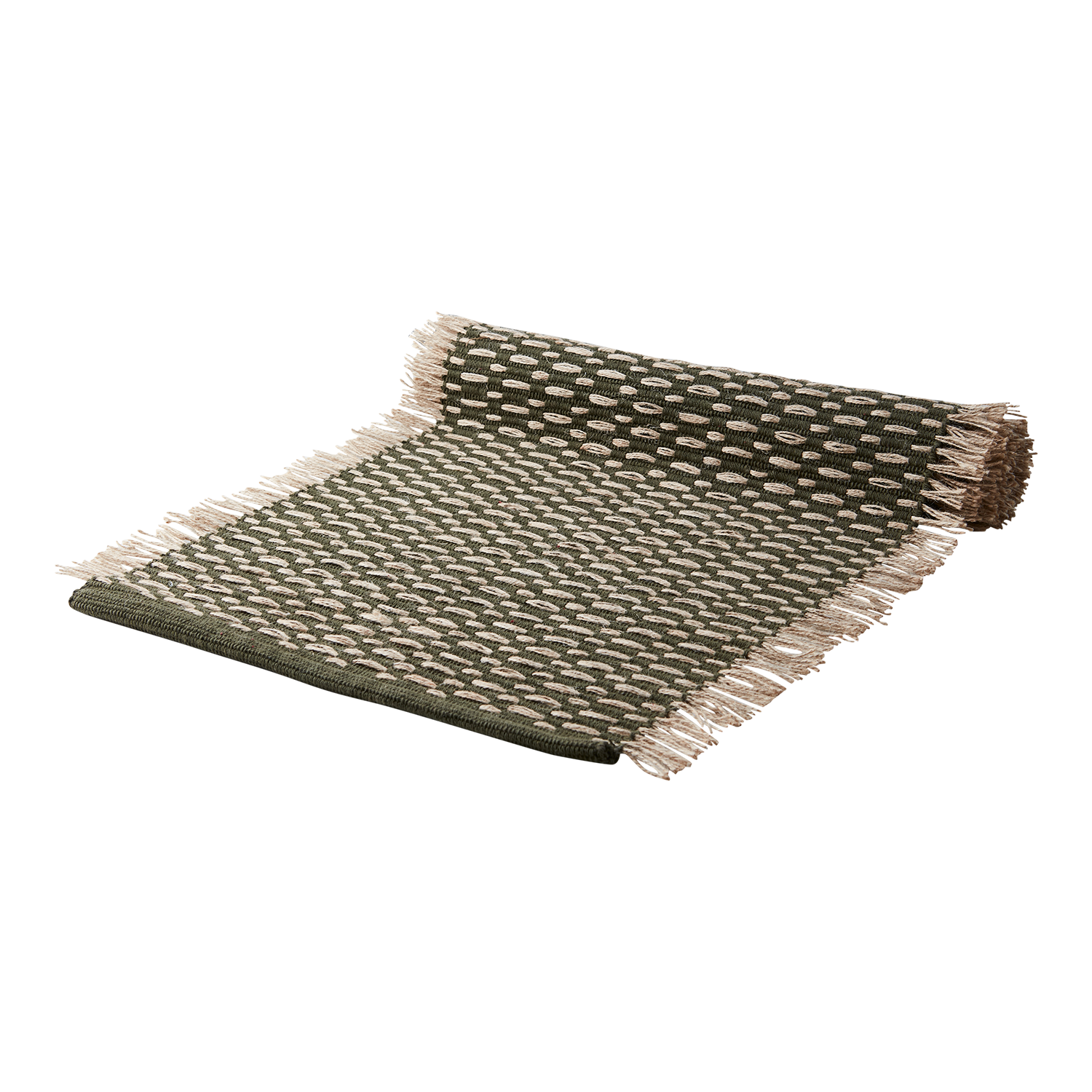 ELINA Löpare, Grön/beige