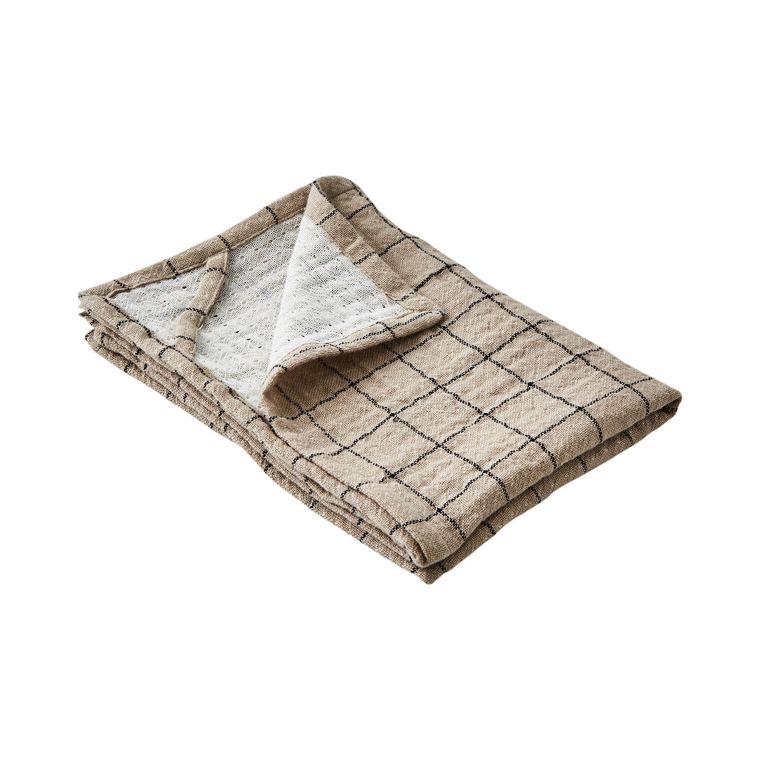 ELSA Kökshandduk, Beige/svart