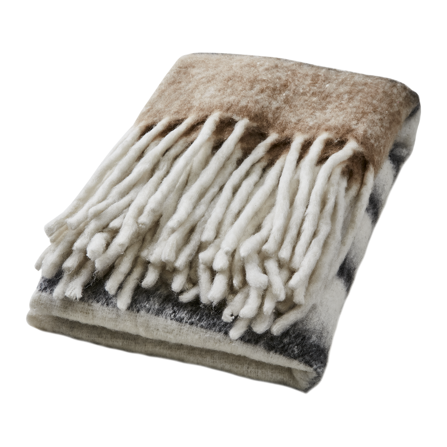 FRASSE Filt, Beige/svart/vit