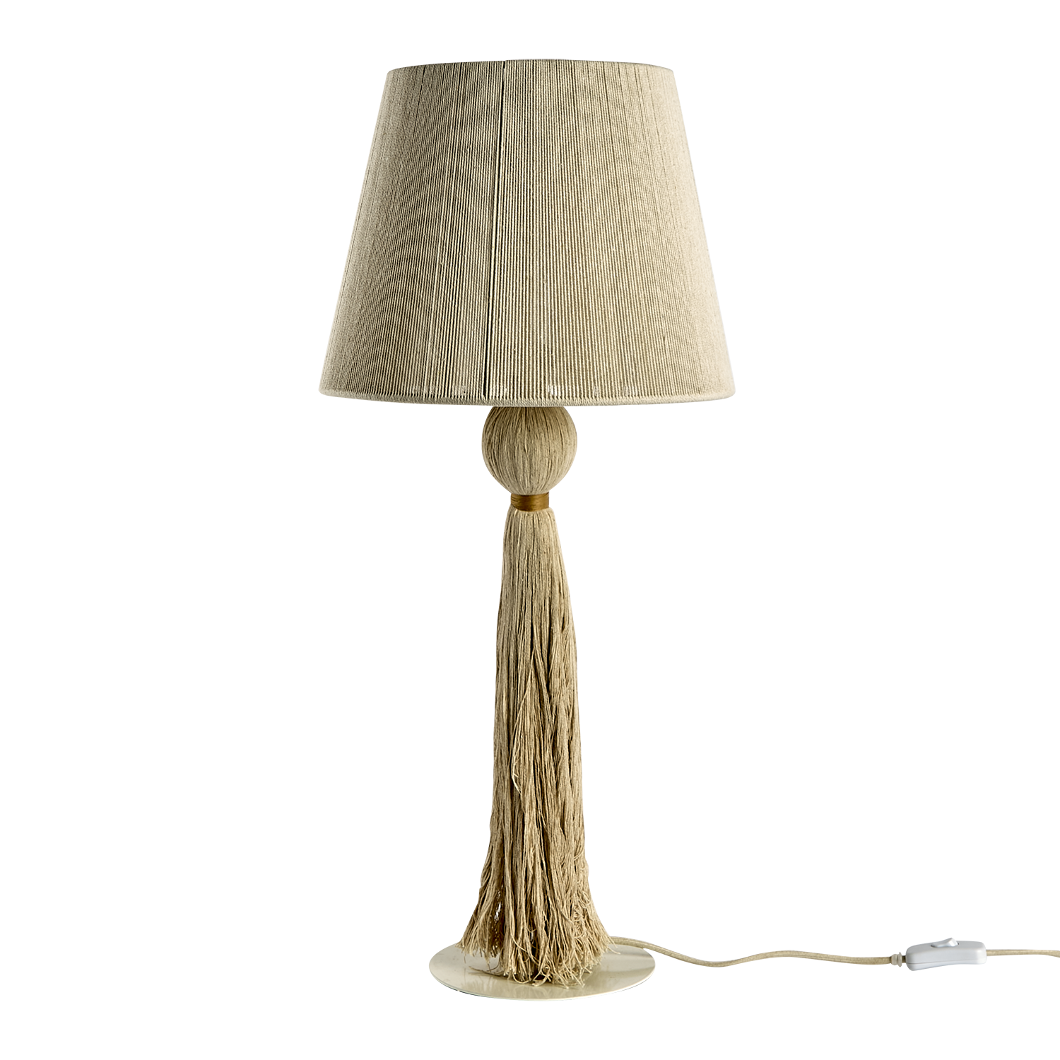 MILLA Bordslampa L, Natur/brun