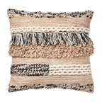 MINNA Kuddfodral, Beige/grå/elfenben 5