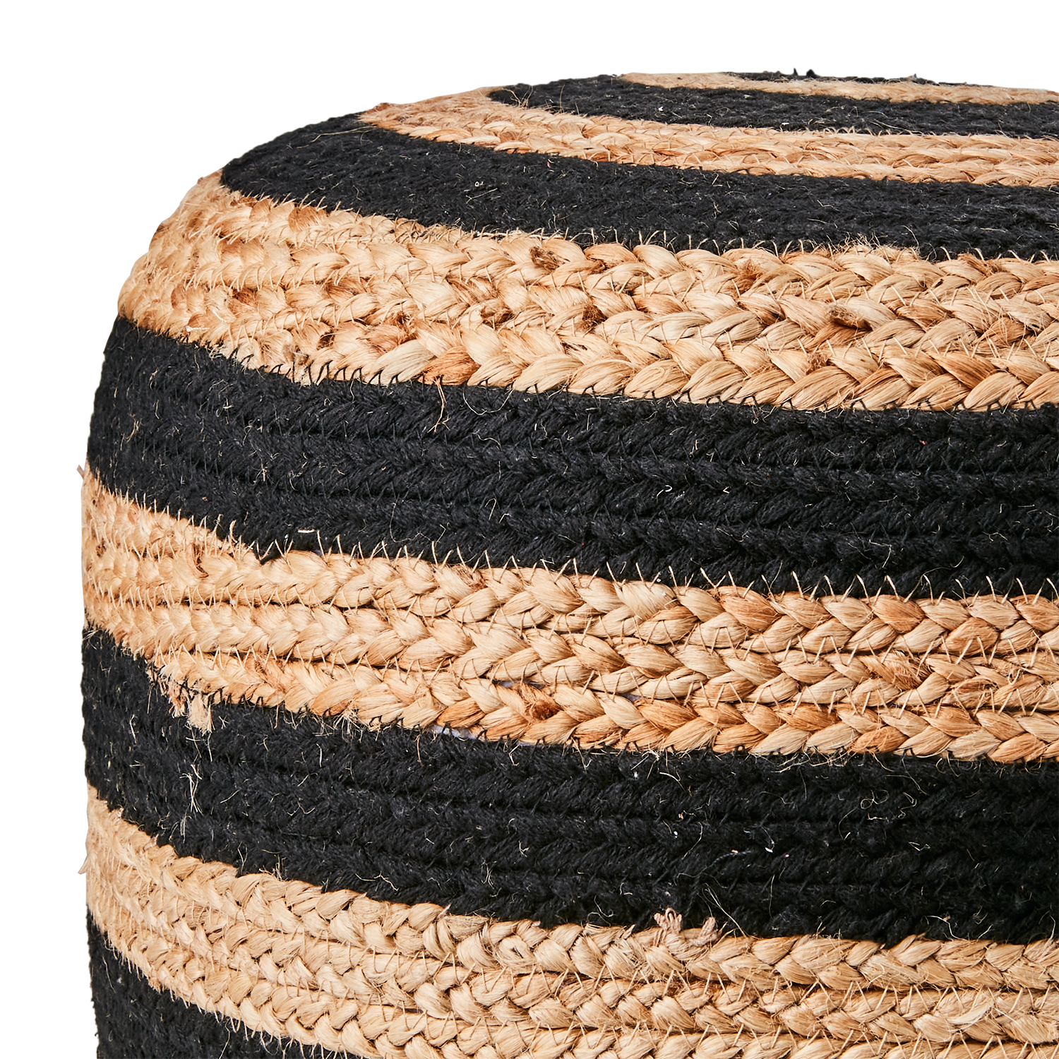 JUNI Sittpuff, Svart/natur 2