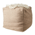 MINNA Sittpuff, Beige/elfenben