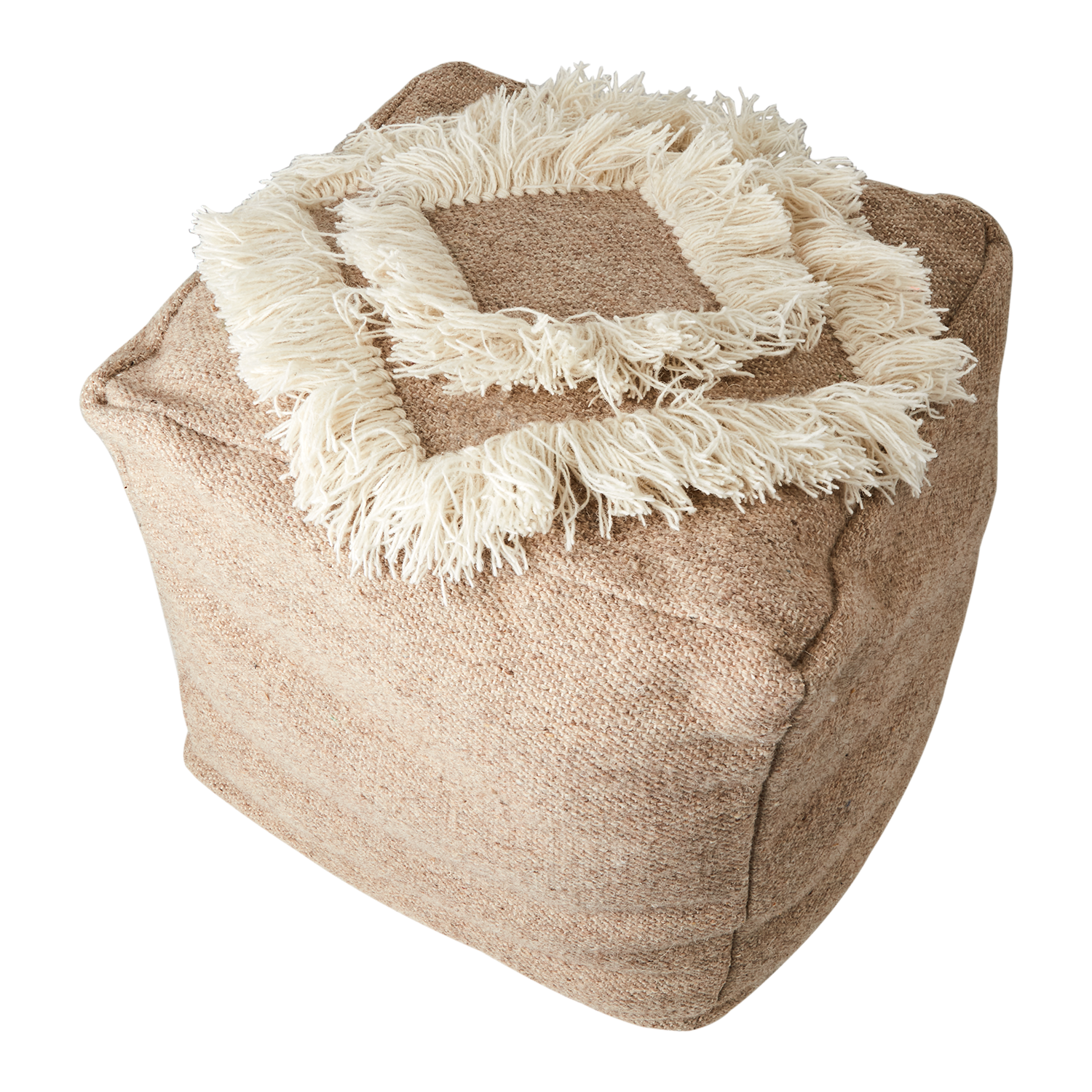 MINNA Sittpuff, Beige/elfenben 2