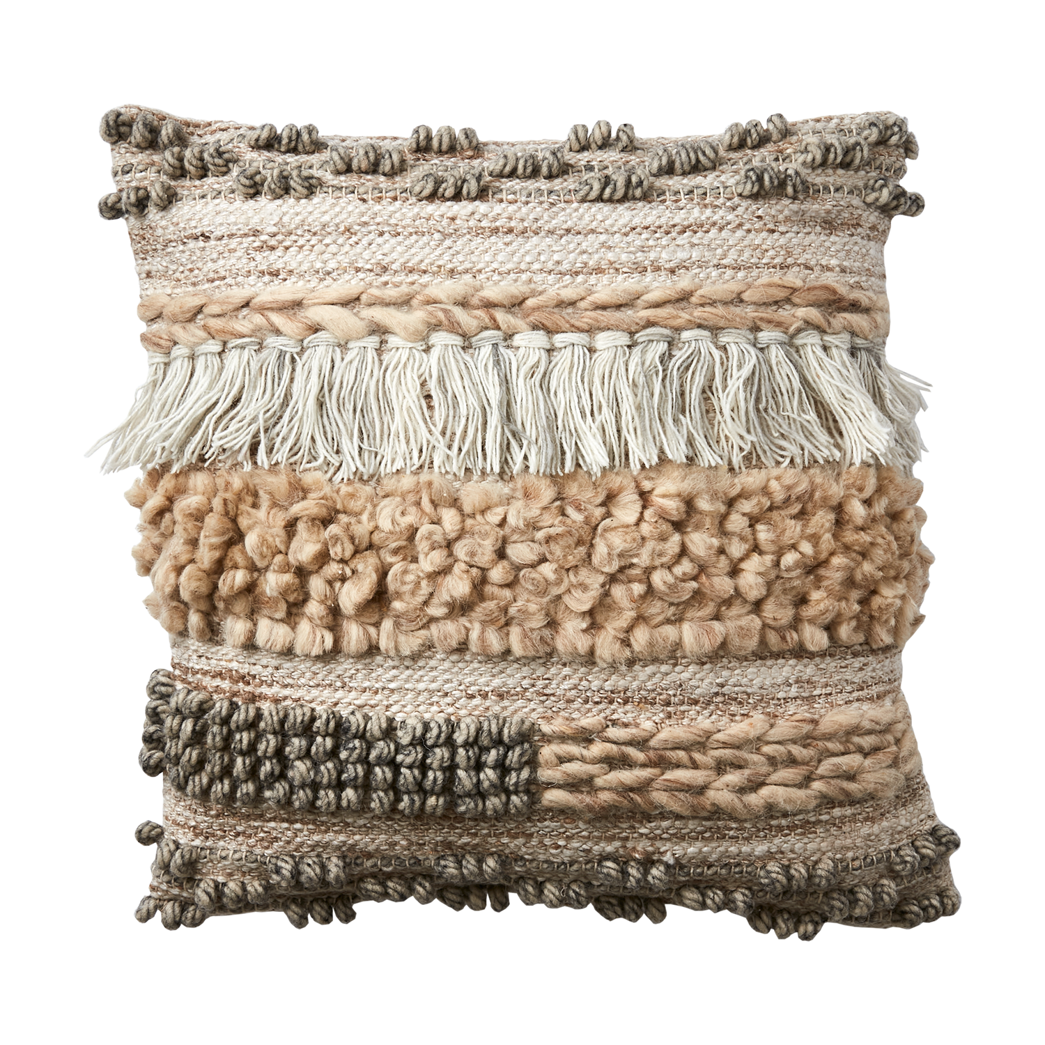 MINNA Kuddfodral, Beige/grå
