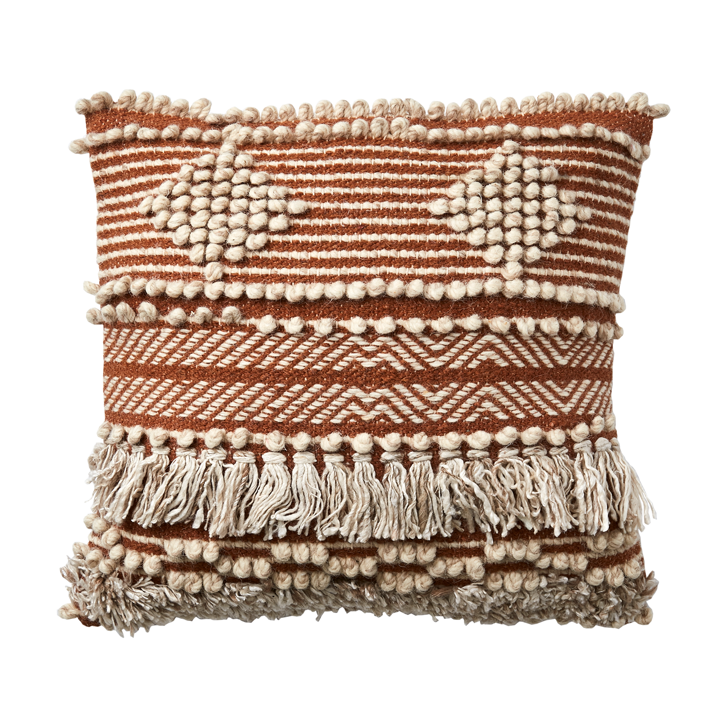 MINNA Kuddfodral, Rost/beige