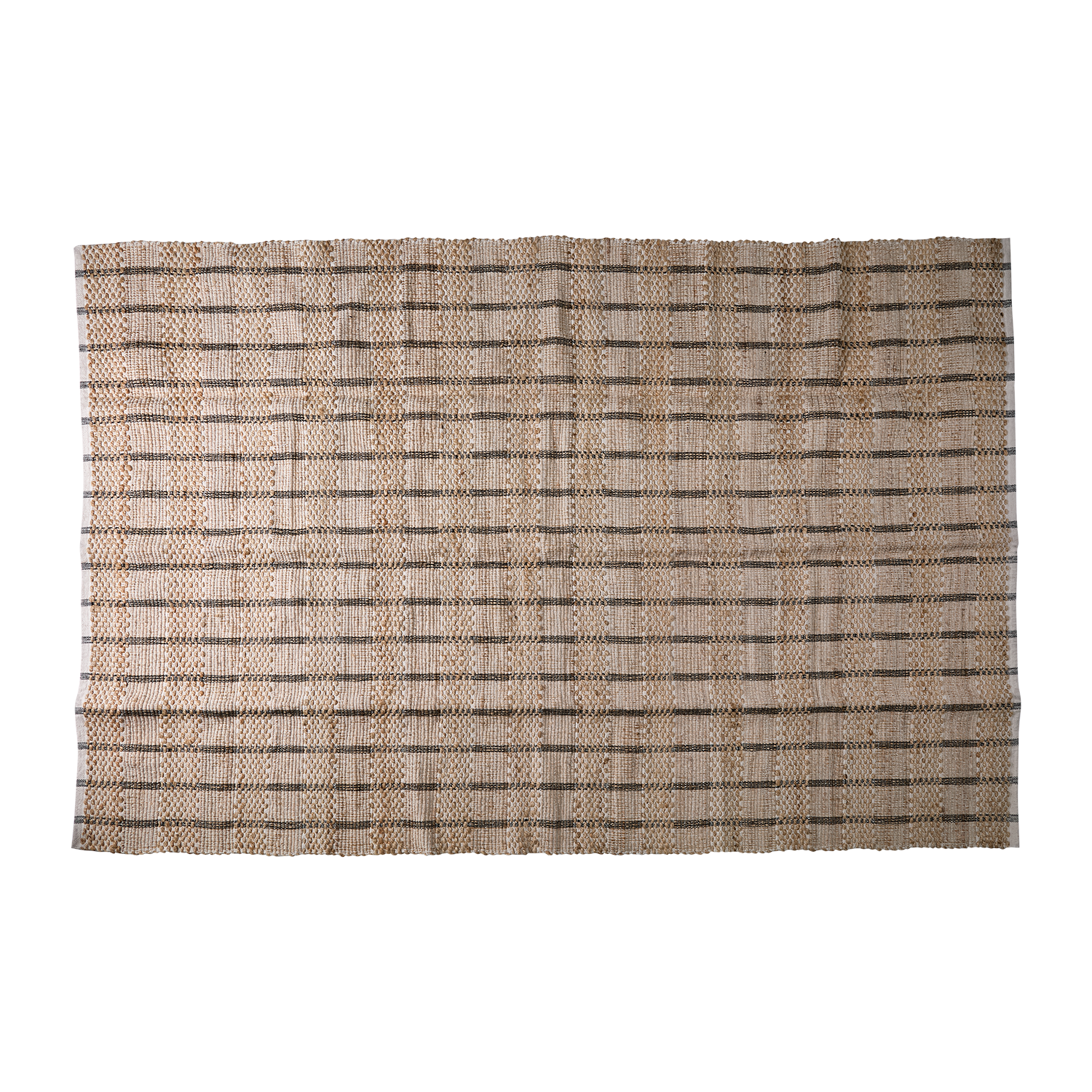 VENDELA Matta XL, Beige/elfenben/svart