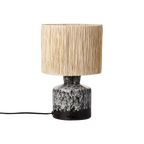 LAVA Bordslampa, Mörkbrun/flerfärgad
