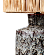 LAVA Bordslampa, Mörkbrun/flerfärgad 2