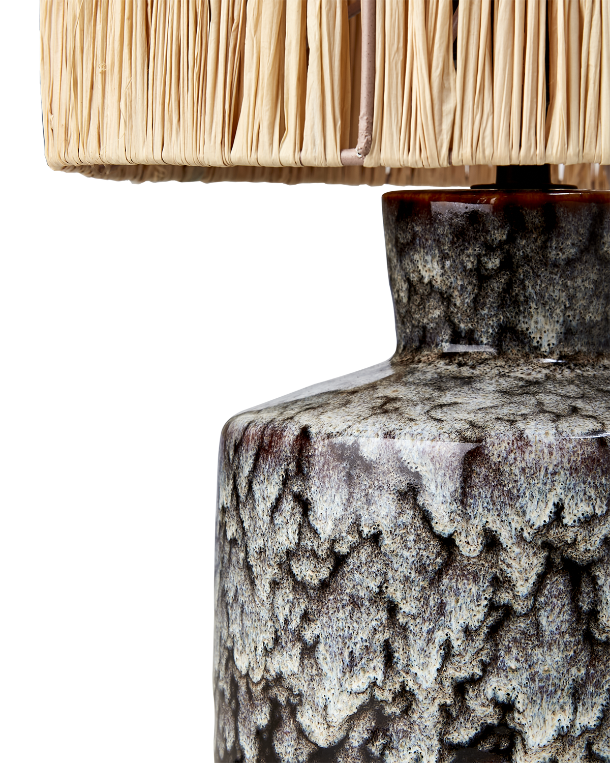 LAVA Bordslampa, Mörkbrun/flerfärgad 2