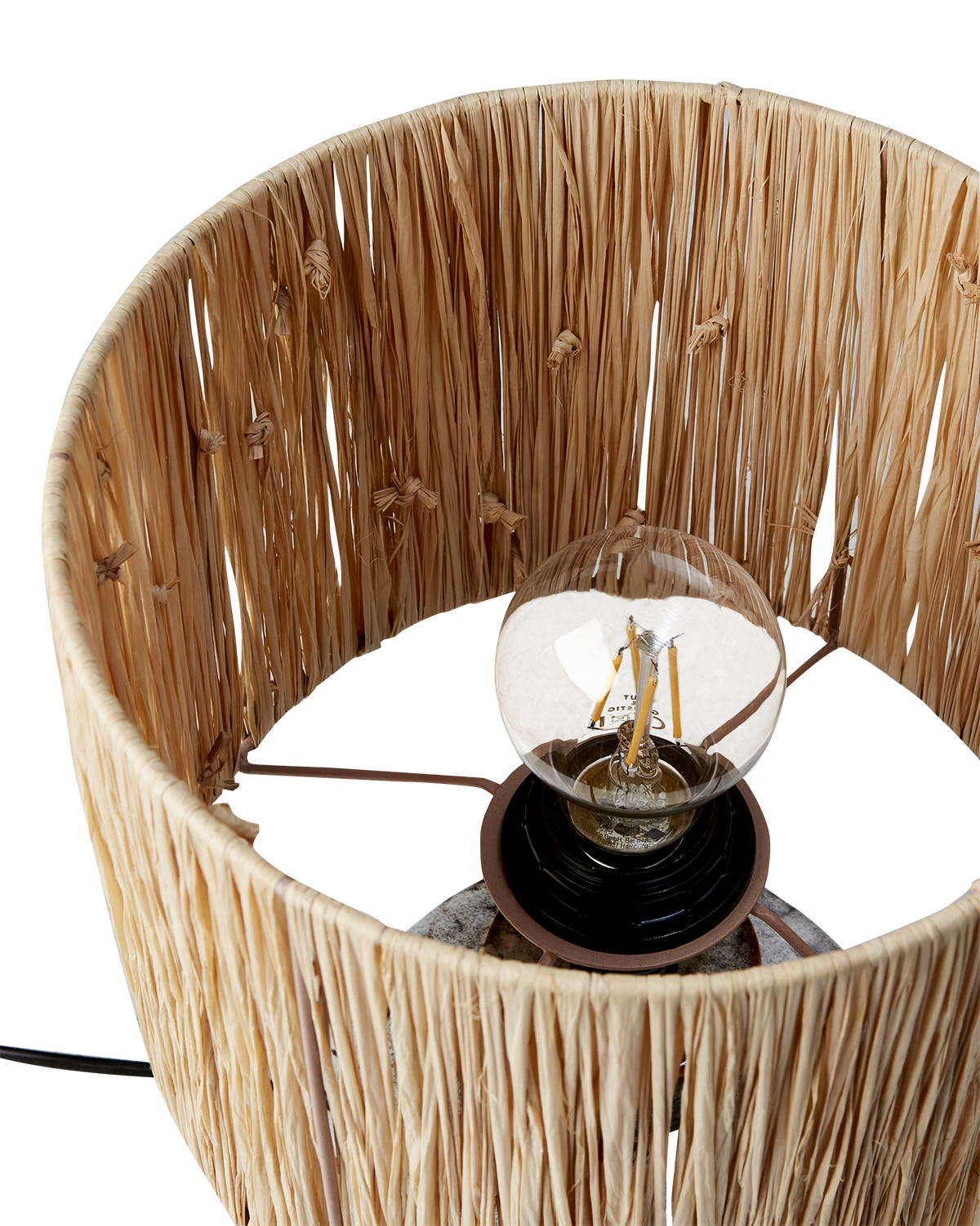 LAVA Bordslampa, Mörkbrun/flerfärgad 3