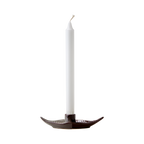 VILLE Ljusstake, Brun/elfenben 3