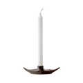VILLE Ljusstake, Brun/elfenben