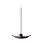 VILLE Ljusstake, Brun/elfenben