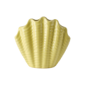 SHELL Vas i gulglaserat stengods formad som ett musselskal, höjd 17 cm