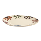 ANNABELLE Serveringsfat i stengods med handmålade blommor längs kanten, 40 × 32 cm – bild 2