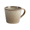 DOTTY Kopp, Mörkbeige – kopp i stengods med prickar i relief, Ø10 × B13,5 × H8,5 cm
