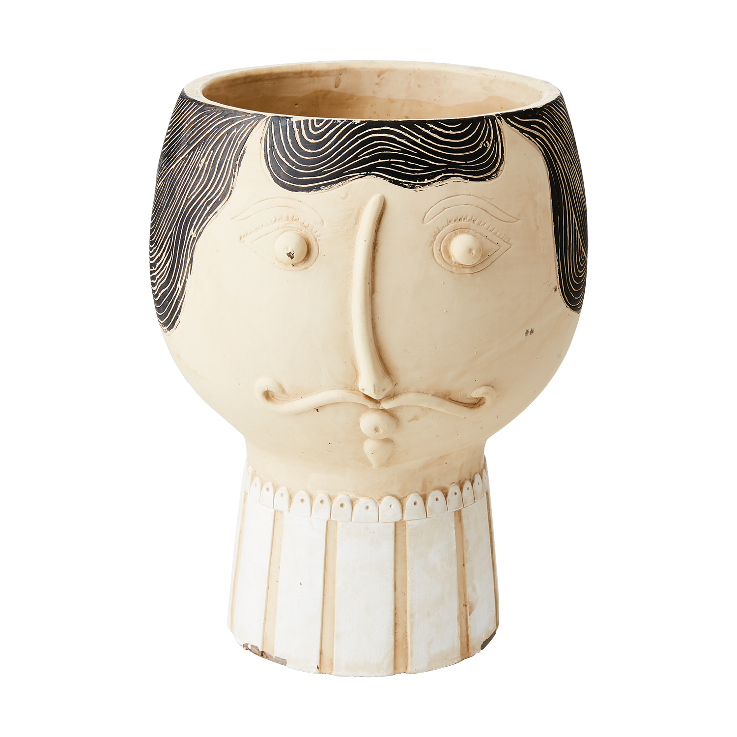 CAMILLE Kruka L, Beige/svart