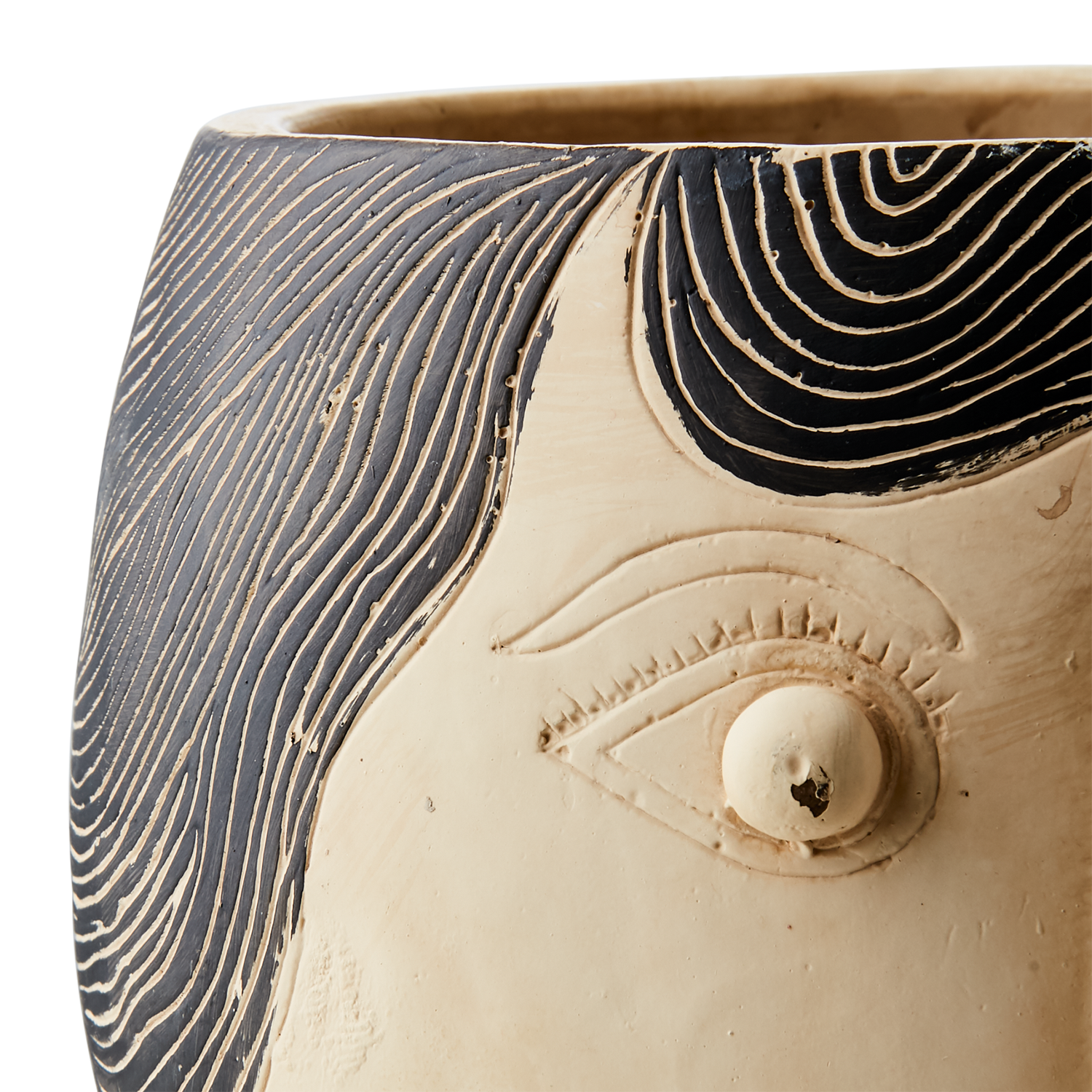 CAMILLE Kruka L, Beige/svart 3