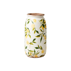LEMONA Urna S, Vit/grön/gul