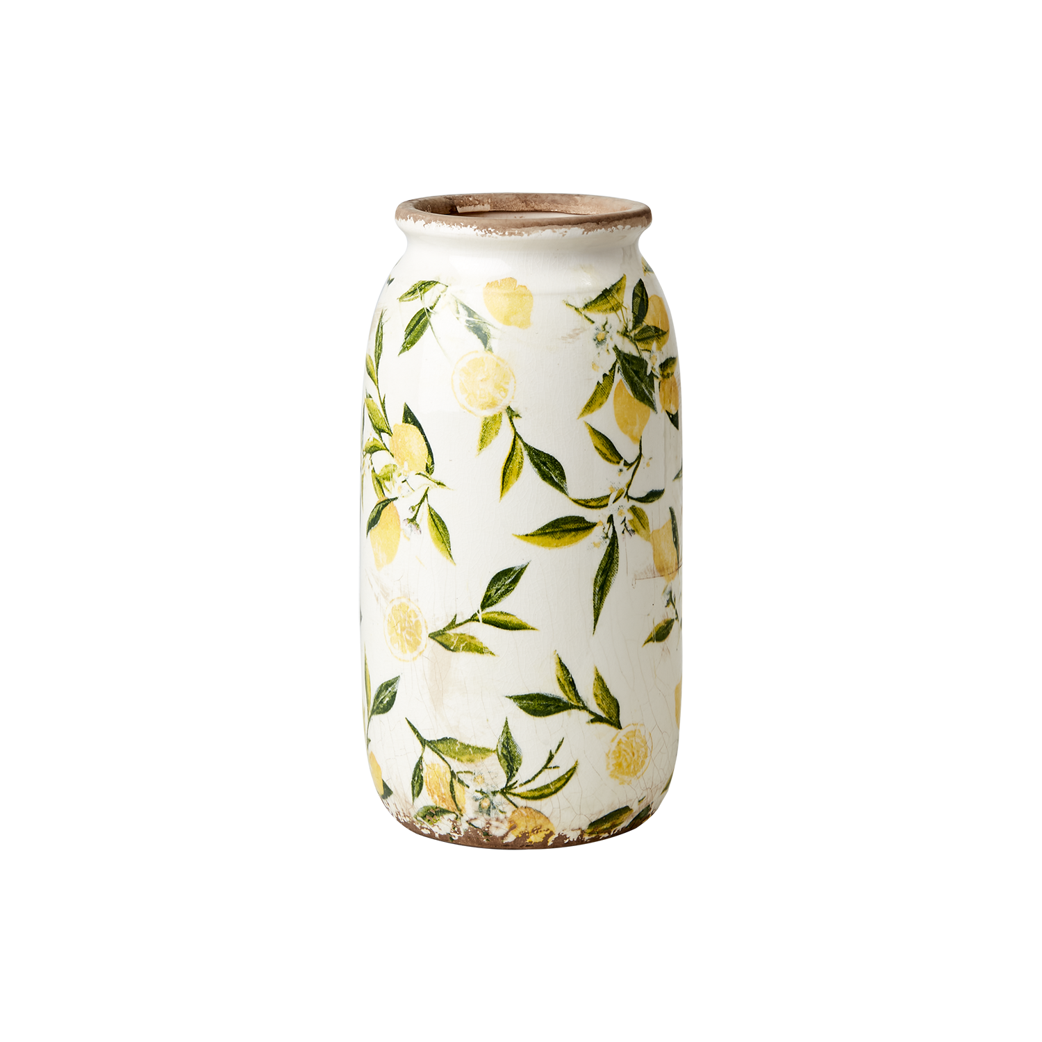 LEMONA Urna S, Vit/grön/gul