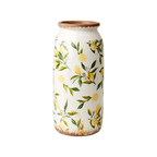 LEMONA Urna M, Vit/grön/gul