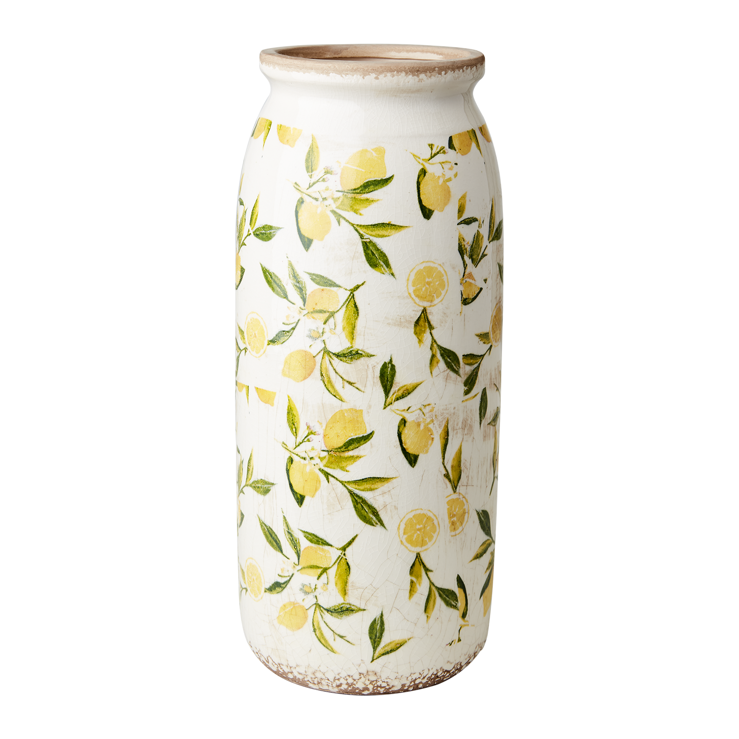 LEMONA Urna L, Vit/grön/gul