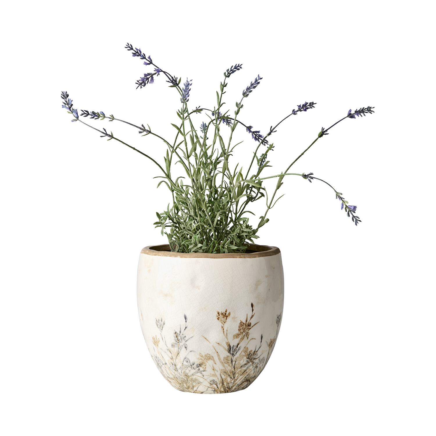 TUVA Kruka, Vit/lila/beige