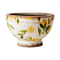 LEMONA Kruka S, Vit/grön/gul