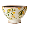 LEMONA Kruka M, B, Vit/grön/gul