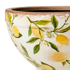 LEMONA Kruka M, B, Vit/grön/gul