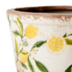 LEMONA Kruka S, Vit/grön/gul 5