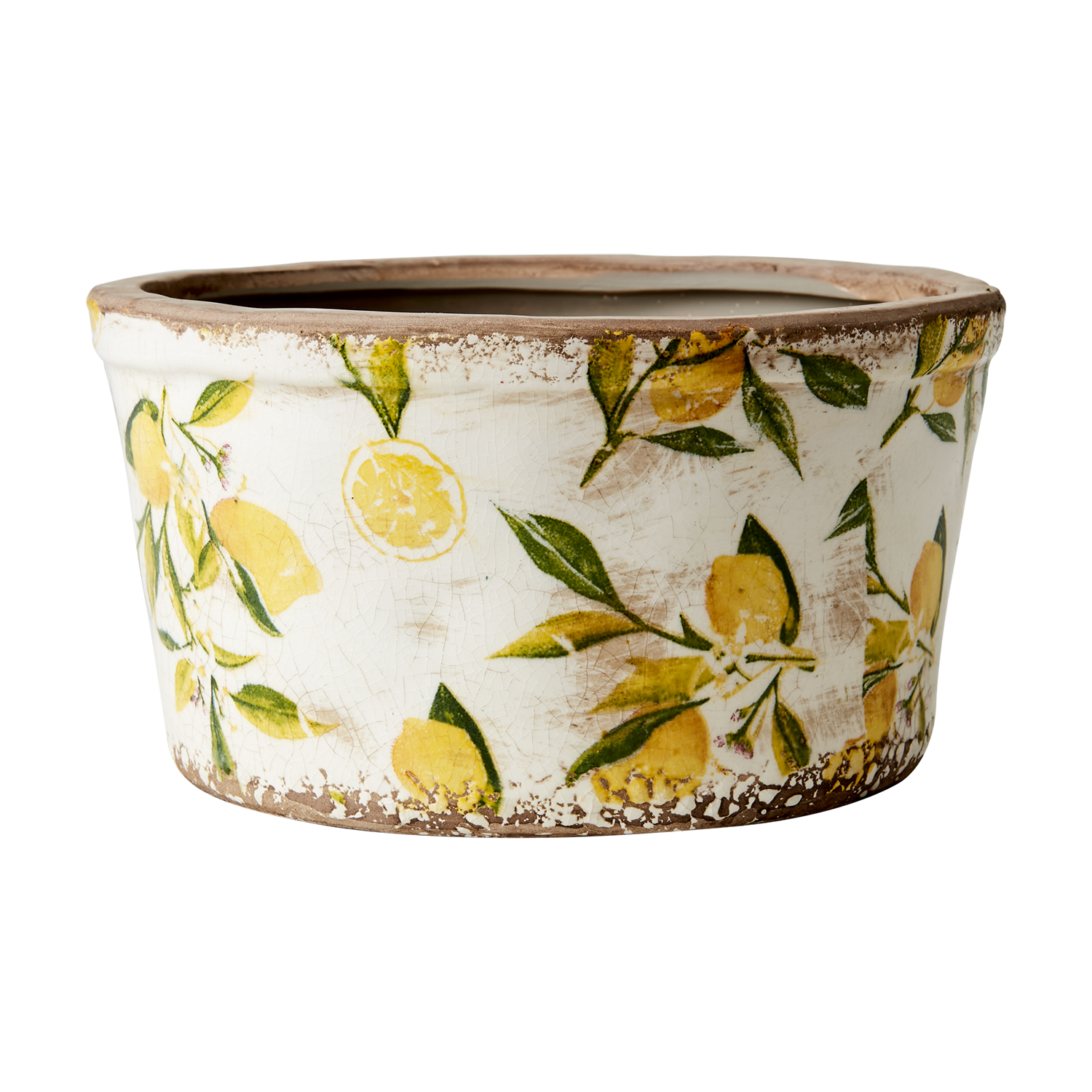 LEMONA Kruka M, Vit/grön/gul 5