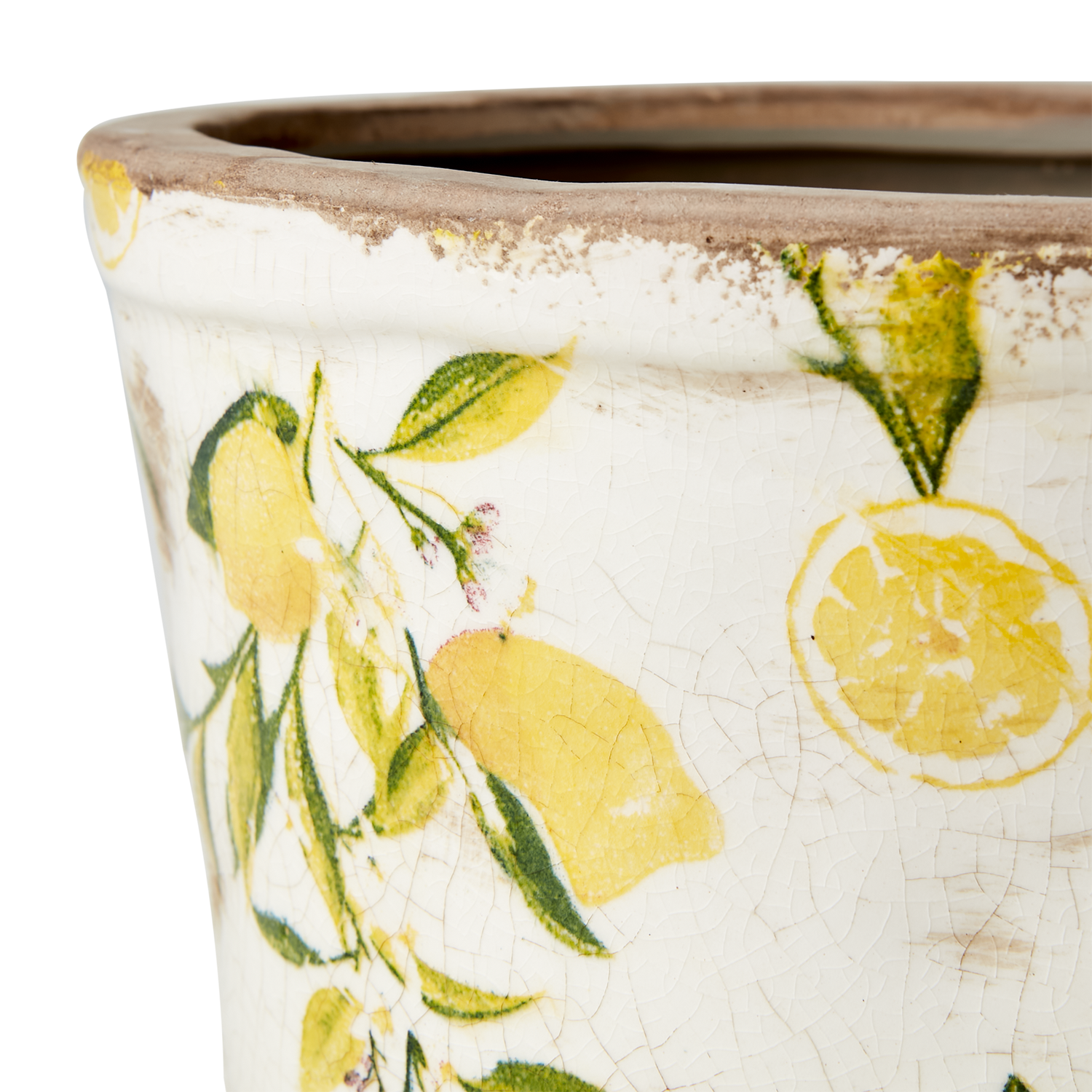 LEMONA Kruka M, Vit/grön/gul 6