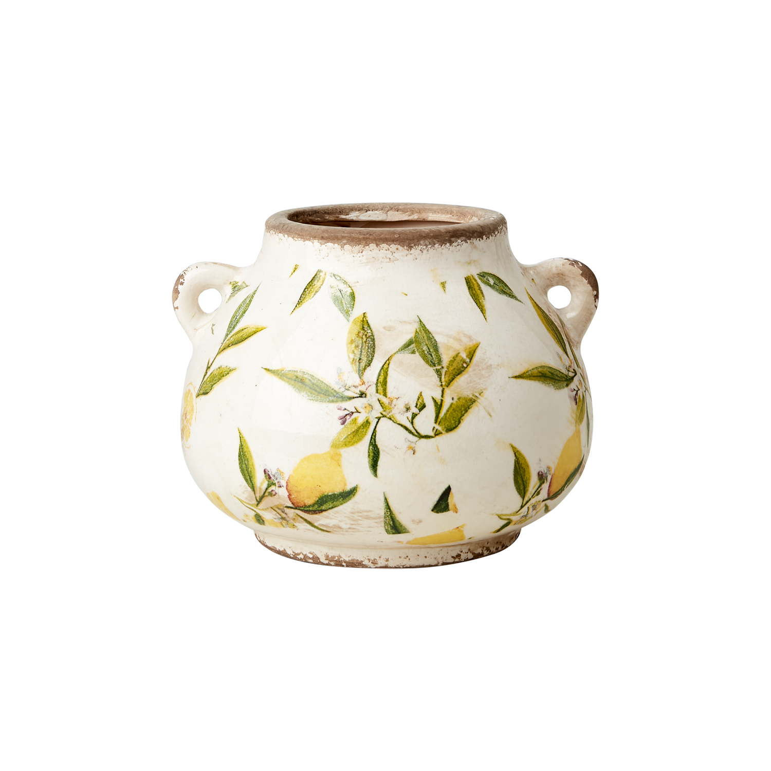LEMONA Urna, Vit/grön/gul