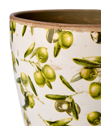 OLIVE Kruka, Vit/grön 3