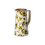 OLIVE Vas, M, Vit/grön