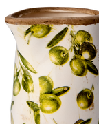OLIVE Vas, M, Vit/grön