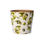 OLIVE Kruka, Vit/grön 9