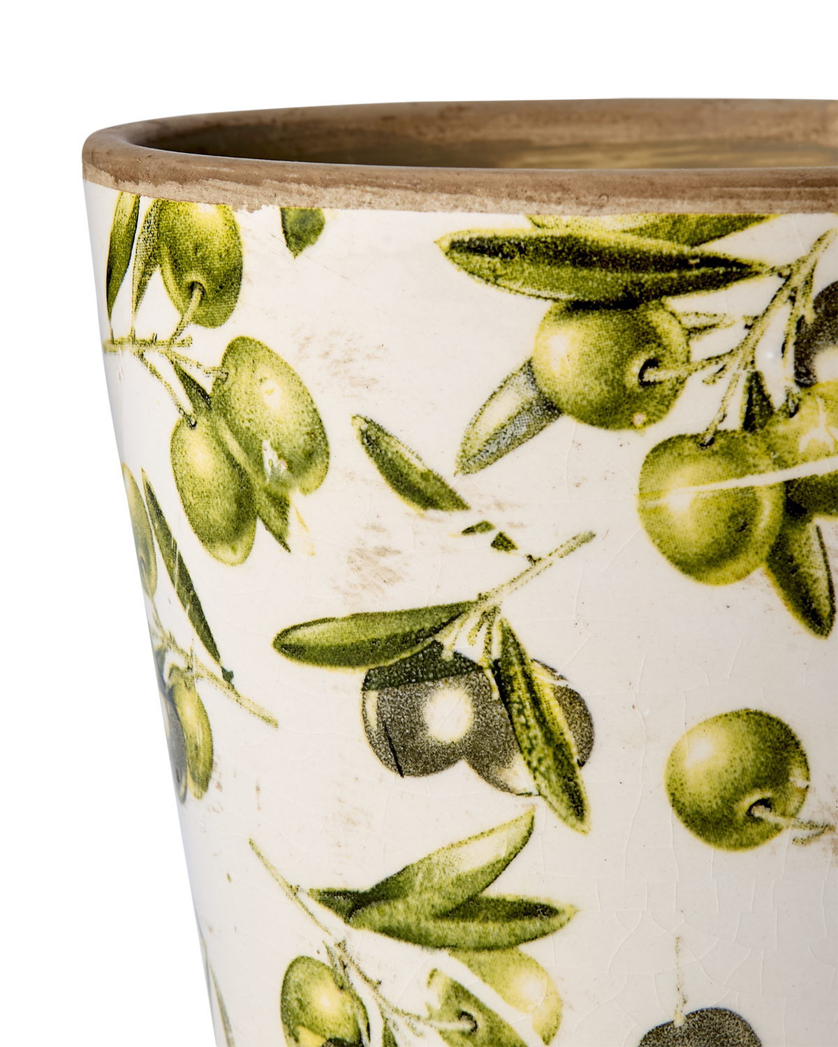 OLIVE Kruka, Vit/grön 11