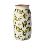OLIVE Vas, L, Vit/grön