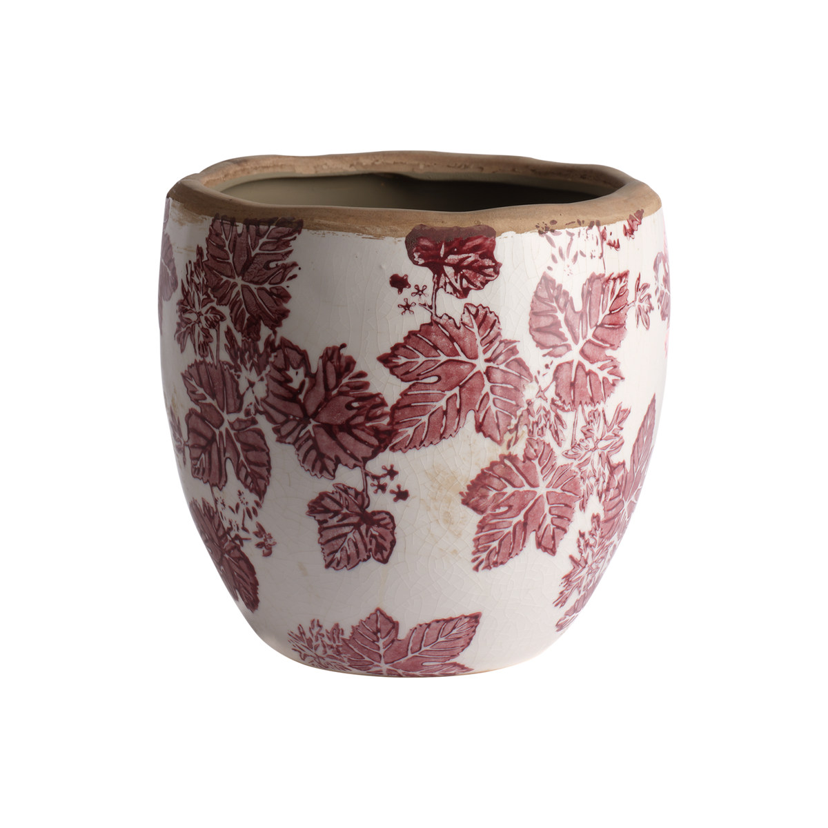 AUTUMN Kruka, Burgundy, 14 cm