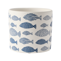 FISH Kruka, Blå/elfenben