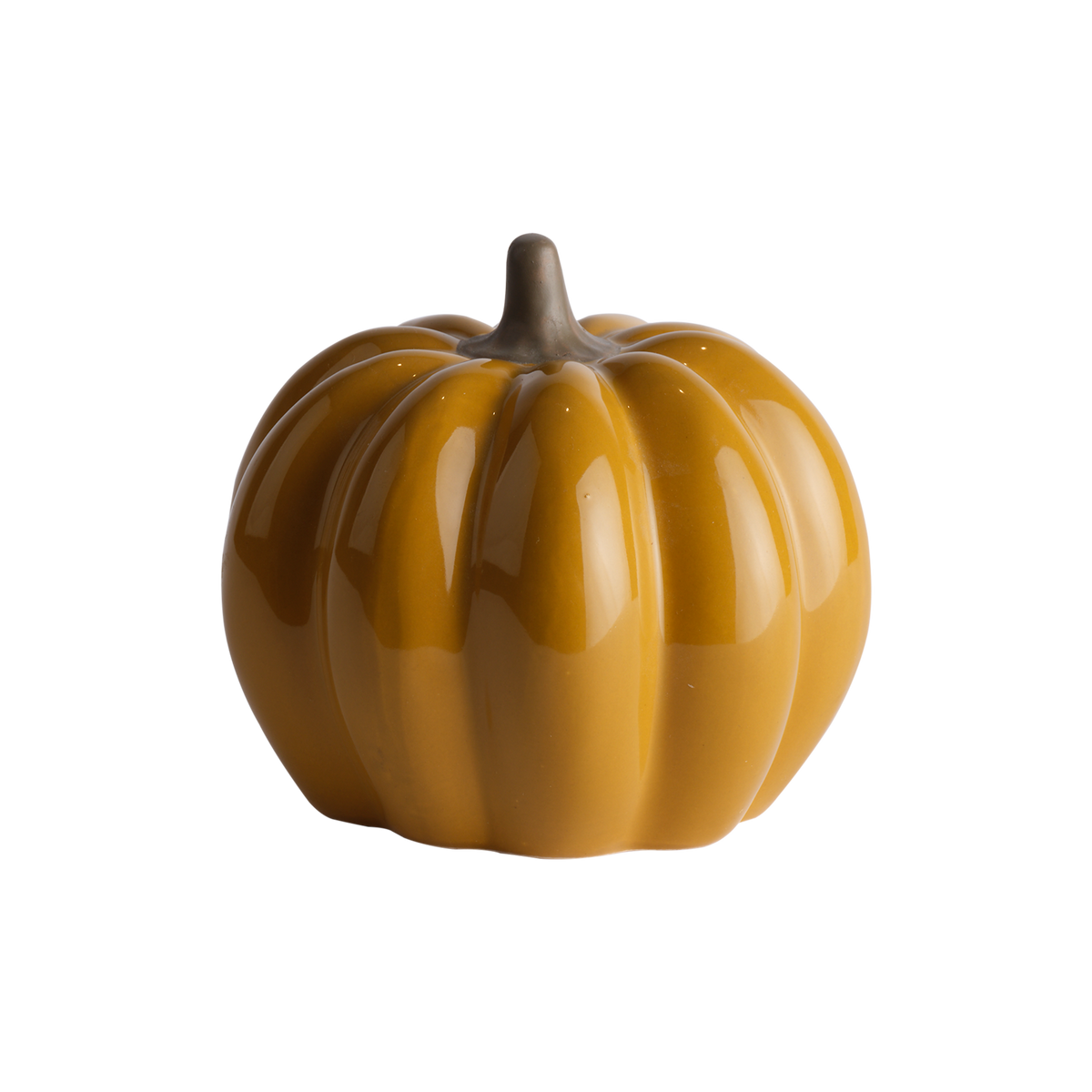 PUMPKIN Dekoration, Senapsgul, 12,5 cm