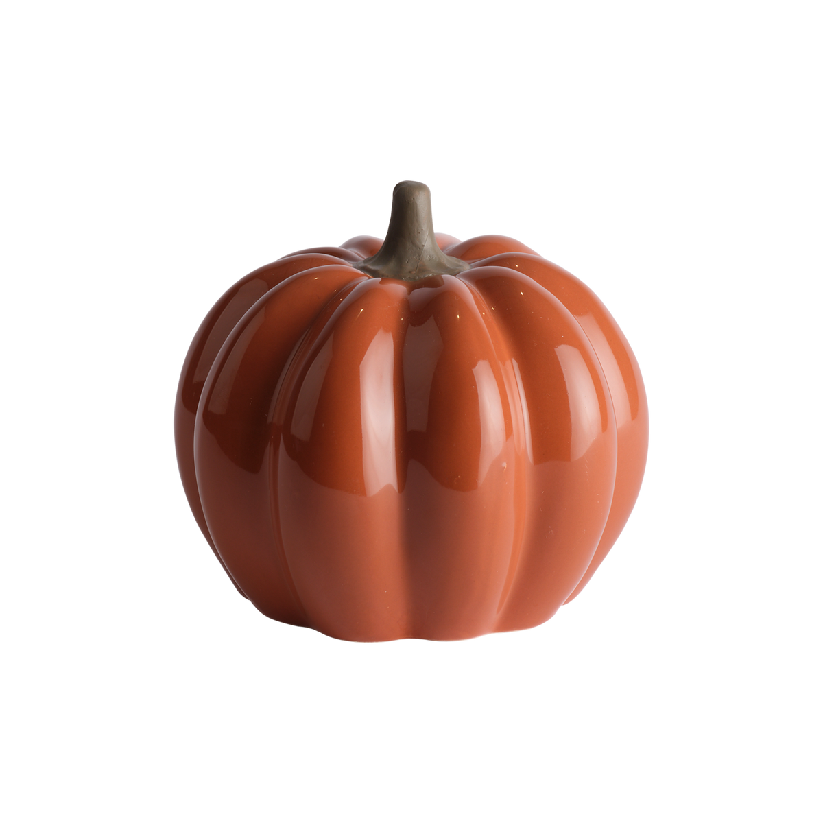 PUMPKIN Dekoration, Mörkorange, 12,5 cm