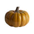 PUMPKIN Dekoration, Senapsgul, 13,5 cm