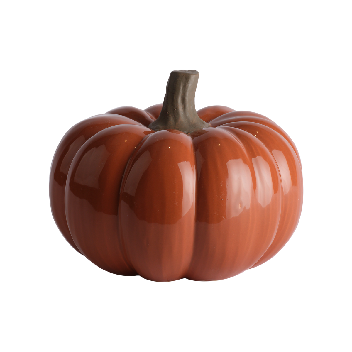 PUMPKIN Dekoration, Mörkorange, 13,5 cm