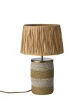 LANDO Bordslampa, Vit/natur