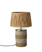 LANDO Bordslampa, Vit/natur