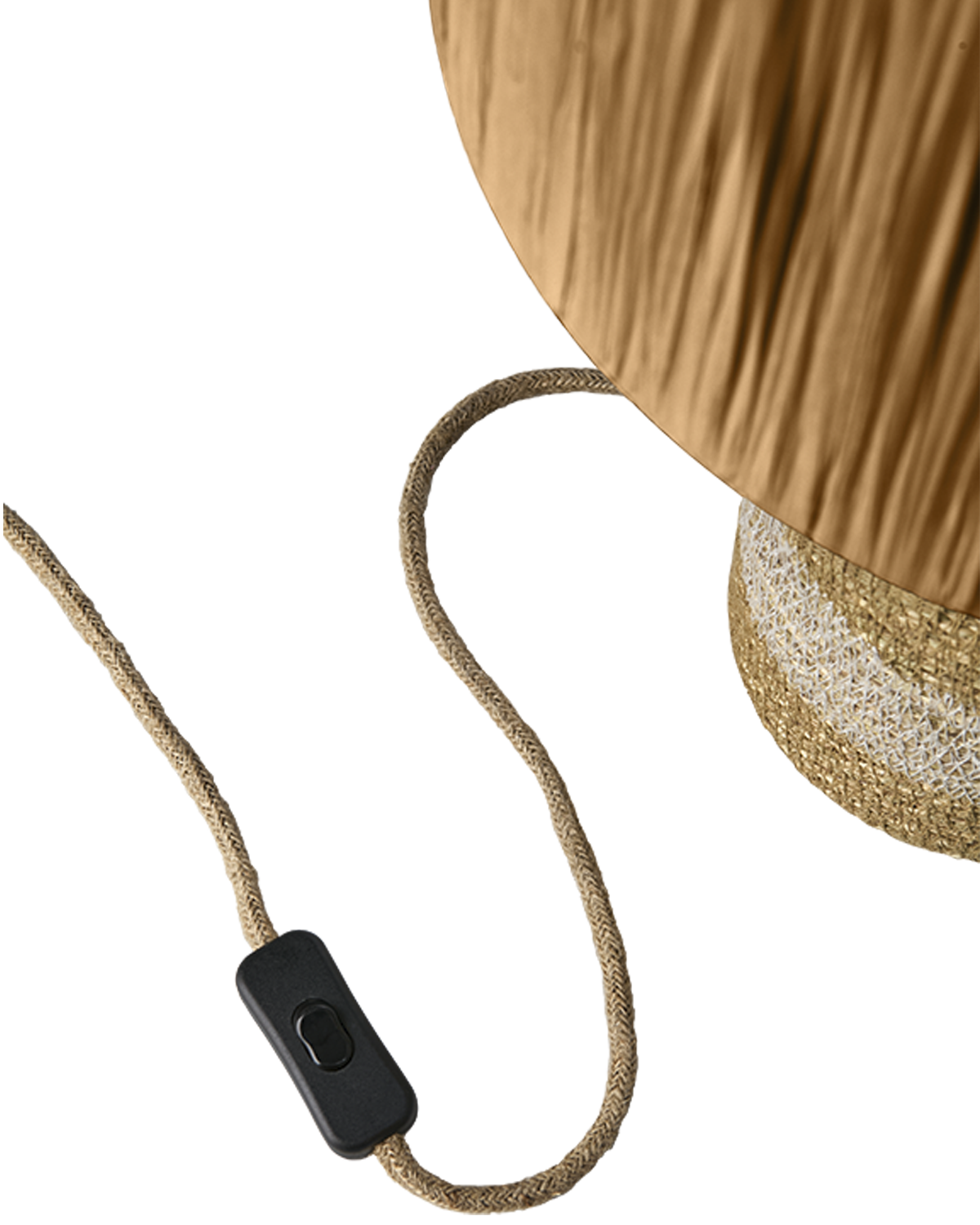 LANDO Bordslampa, Vit/natur 3
